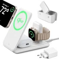 Caricabatterie Wireless Retea ESR Travel 3in1, 15W, 1.67A, Bianco — 3