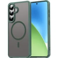 Custodia MagSafe per Samsung Galaxy S26 Plus S947, Techsuit, HaloFrost II, Verde — 3