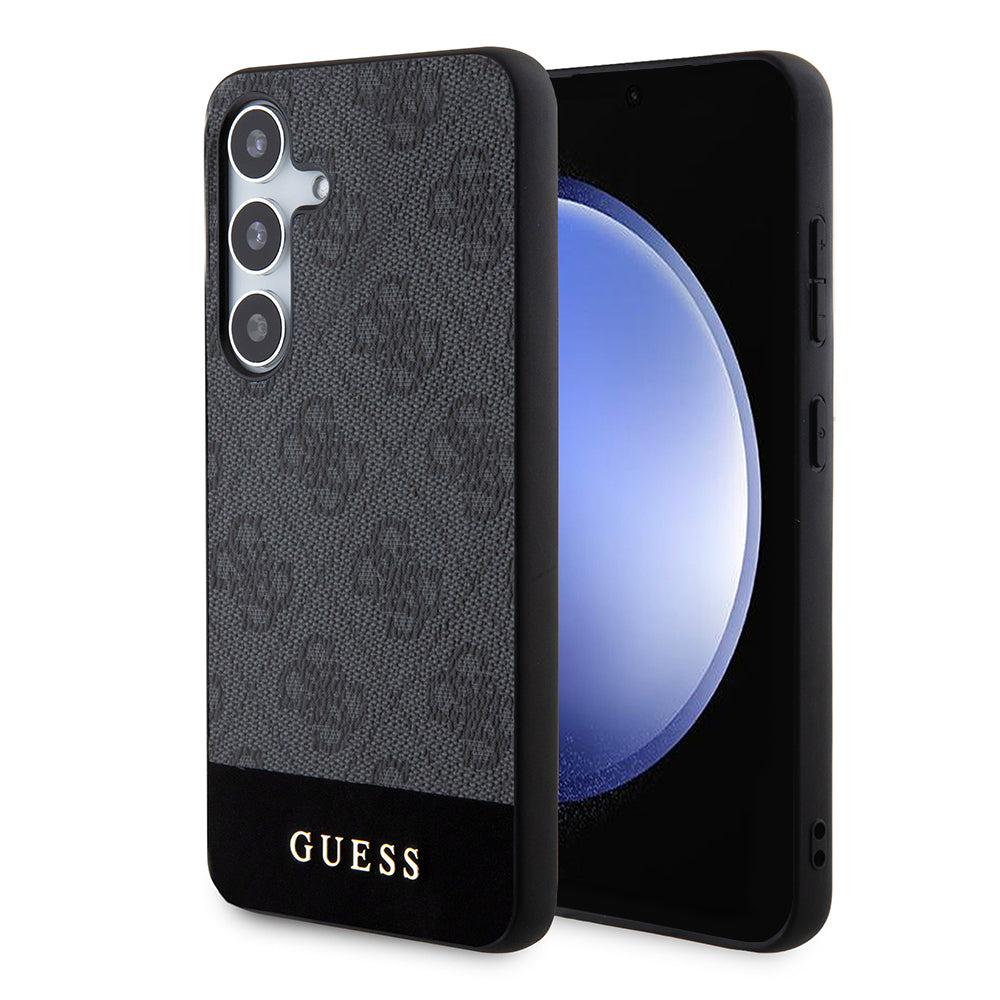 Guess Custodia per Samsung Galaxy S24+ S926, Guess, 4G Stripe, Nera