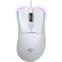 Mouse Gaming Cablato USB HAVIT MS966, RGB, 800DPI - 12000DPI, 1.6m, Bianco — 3