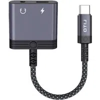 Adattatore Audio USB-C - USB-C / 3.5mm Lito LA04T, Nero — 3