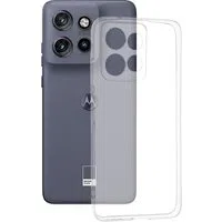 Custodia per Motorola Edge 60 Neo / Edge 50 Neo, Techsuit, Clear, Trasparente — 3