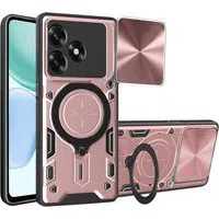 Custodia per Honor X5c Plus, Techsuit, CamGuard Pro, Rosa Dorato — 3