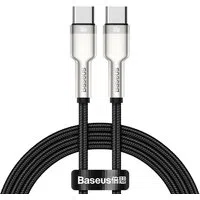 Cavo dati e ricarica USB-C - USB-C Baseus Cafule Metal Series, 100W, 1m, nero CATJK-C01 — 3