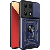 Custodia per Xiaomi Redmi Note 14S / Note 13 Pro 4G / Poco M6 Pro 4G, Techsuit, CamShield, Blu — 3