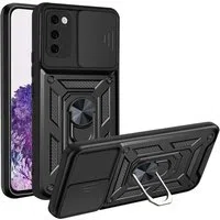 Custodia per Samsung Galaxy S20 5G G981 / S20 G980, Techsuit, CamShield, Nera — 3