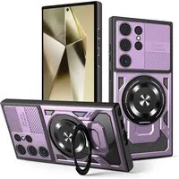 Custodia per Samsung Galaxy S24 Ultra S928, Techsuit, RuggedCam, Viola — 3