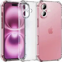 Custodia per Apple iPhone 16, Techsuit, Shockproof Clear, Trasparente — 3