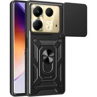 Custodia per Infinix Note 40 4G, Techsuit, CamShield, Nera — 3