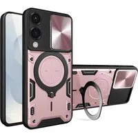 Custodia per Samsung Galaxy S25 Edge S937, Techsuit, CamGuard Pro, Rosa Oro — 3
