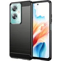 Custodia per OnePlus Nord N30 SE / Oppo A79, Techsuit, Carbonio, Nera — 3