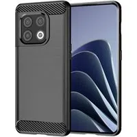 Custodia per OnePlus 10 Pro, Techsuit, Carbonio, Nera — 3