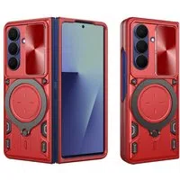 Custodia per Samsung Galaxy Z Fold7 F966, Techsuit, CamGuard Pro, Rossa — 3
