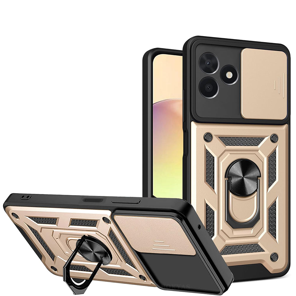 Techsuit Custodia per Samsung Galaxy Z Flip8 F776, Techsuit, CamShield, Dorata