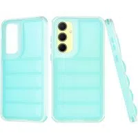 Custodia per Samsung Galaxy A35 5G A356, Techsuit, Wave Shield, Turchese — 3
