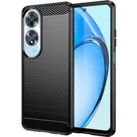 Custodia per Oppo A60, Techsuit, Carbonio, Nera — 3