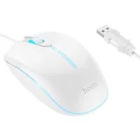 Mouse Gaming Wired USB HOCO GM37, RGB, 2400DPI, Bianco — 3