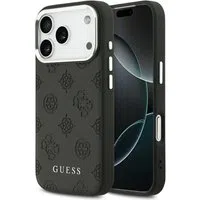 Custodia MagSafe per Apple iPhone 17 Pro, Guess, Peony Hot Stamp Script, Nera — 3