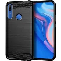 Custodia per Huawei P Smart Z, Techsuit, Carbonio, Nera — 3