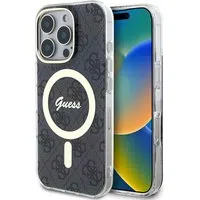 Custodia MagSafe per Apple iPhone 16 Pro Max, Guess, IML 4G, Nera — 3