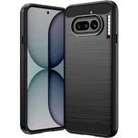 Custodia per Nothing Phone (4a), Techsuit, Carbonio, Nera — 3