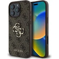 Custodia per Apple iPhone 16 Pro, Guess, 4G Big Logo, Marrone — 3