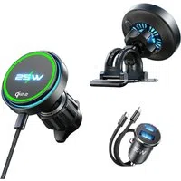 Caricatore Auto Wireless Lisen W116, 25W, Nero YL0225060018 — 3