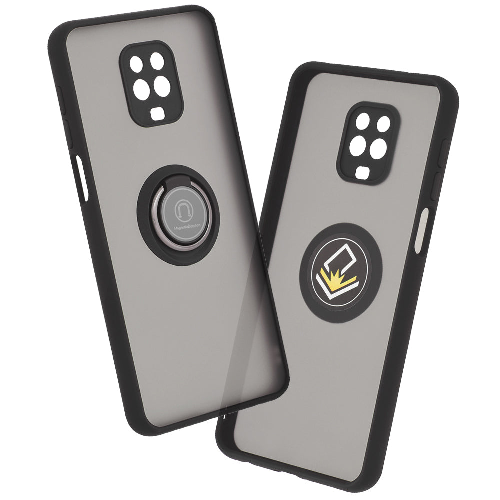Custodia per Xiaomi Redmi Note 9S / Note 9 Pro / Note 9 Pro Max, Techsuit, Glinth, Nera