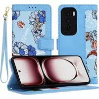 Custodia per Oppo Reno12 Pro, Techsuit, FlipCraft, Blu — 3