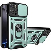 Custodia per Apple iPhone 16 Pro, Techsuit, CamShield, Verde — 3