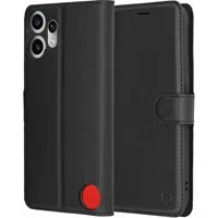 Custodia per Nothing CMF Phone 2 Pro, Techsuit, Leather Folio, Nera — 3