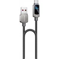 Cavo Dati e Ricarica USB-A - USB-C Yesido CA128C Display, 66W, 1.2m, Nero — 3