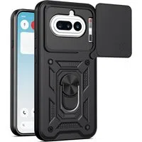 Custodia per Nothing Phone (4a), Techsuit, CamShield, Nera — 3