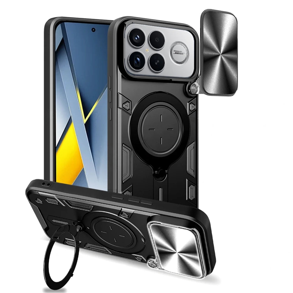 Custodia per Xiaomi Poco F8 Ultra, Techsuit, CamGuard Pro, Nera