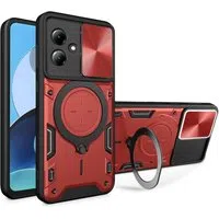 Custodia per Motorola Moto G14, Techsuit, CamGuard Pro, Rossa — 3