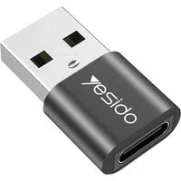 Adattatore Dati e Ricarica USB-C - USB-A Yesido GS09, Nero — 3