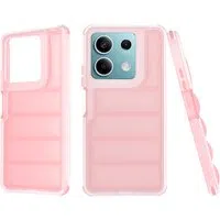 Custodia per Xiaomi Redmi Note 13 5G, Techsuit, Wave Shield, Rosa — 3
