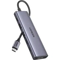 Hub USB-C UGREEN CM511 (75586), 6in1, Grigio — 3
