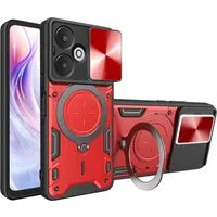 Custodia per Xiaomi Redmi 13C 5G, Techsuit, CamGuard Pro, Rossa — 3