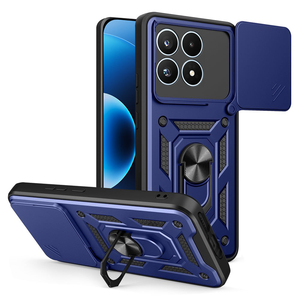 Techsuit Custodia per Xiaomi 17, Techsuit, CamShield, Blu