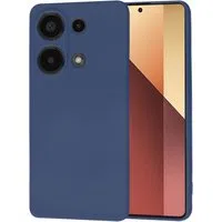 Custodia per Xiaomi Redmi Note 13 Pro 4G / Poco M6 Pro 4G, Techsuit, SoftFlex, Blu marino — 3