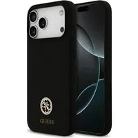 Custodia MagSafe per Apple iPhone 17 Pro Max, Guess, Logo Strass 4G, Nera — 3