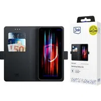 Custodia per Samsung Galaxy A16 5G A166 / A16 4G A165, 3MK, Wallet, Nera — 3