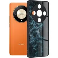 Custodia per Honor Magic6 Lite, Techsuit, Glaze, Blu — 3