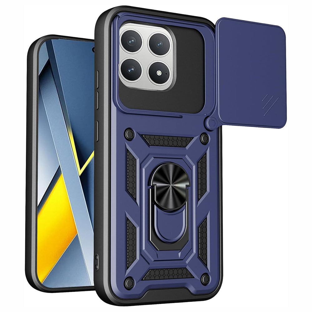 Techsuit Custodia per Xiaomi Poco F8 Pro, Techsuit, CamShield, Blu
