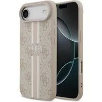 Custodia MagSafe per Apple iPhone 17 Air, Guess, 4G Printed Stripes, Rosa — 3
