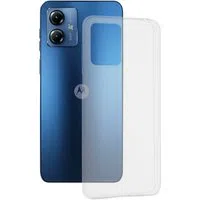 Custodia per Motorola Moto G14, Techsuit, Chiara, Trasparente — 3