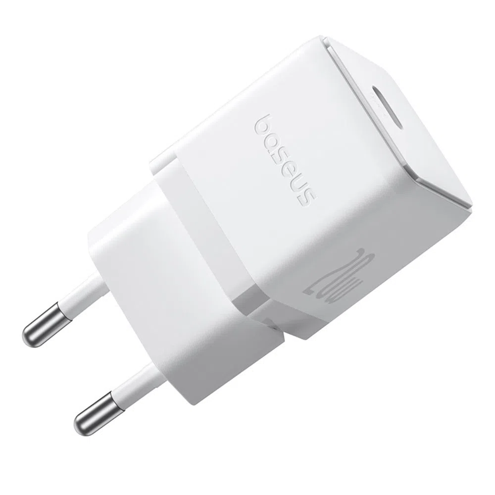 Caricabatterie Rete Baseus Palm, 20W, 3A, 1 x USB-C, Bianco P10111602213-00 — 2