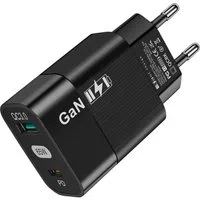 Caricatore da rete Techsuit CHPD131, 33W, 6.6A, 1 x USB-A - 1 x USB-C, Nero — 3