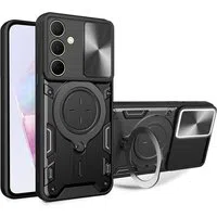 Custodia per Samsung Galaxy A35 5G A356, Techsuit, CamGuard Pro, Nera — 3